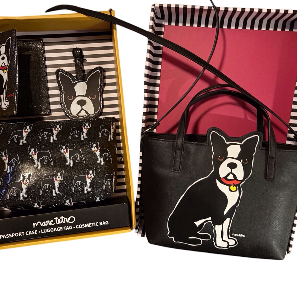 Marc Tetro 3 Piece Boston Terrier Travel Set